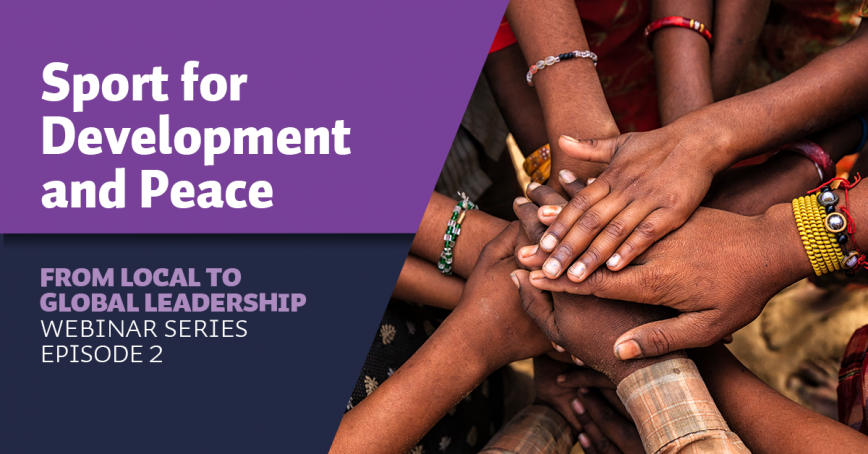 Sport for Development and Peace webinar image.
