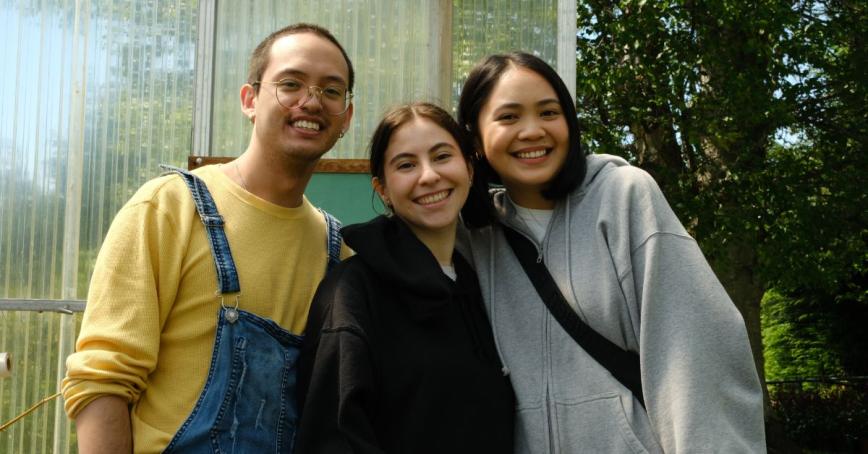 From left to right: Justin MacDonald, Mariana Fernandez and Eden de la Fuente