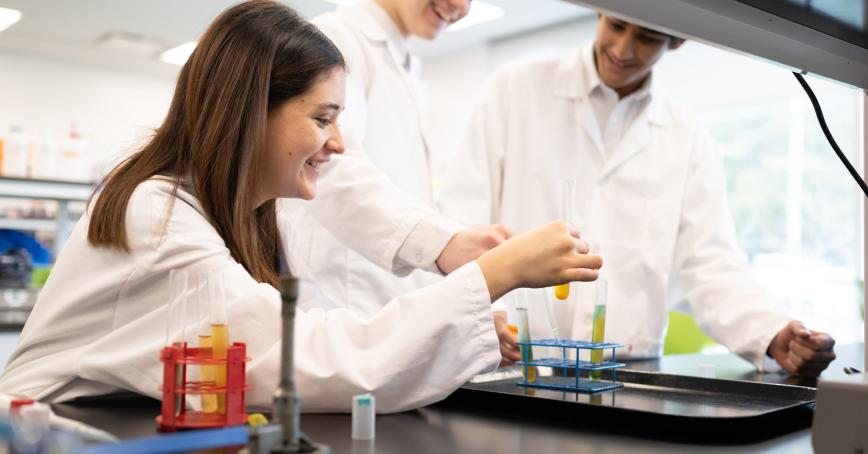 Students in a lab