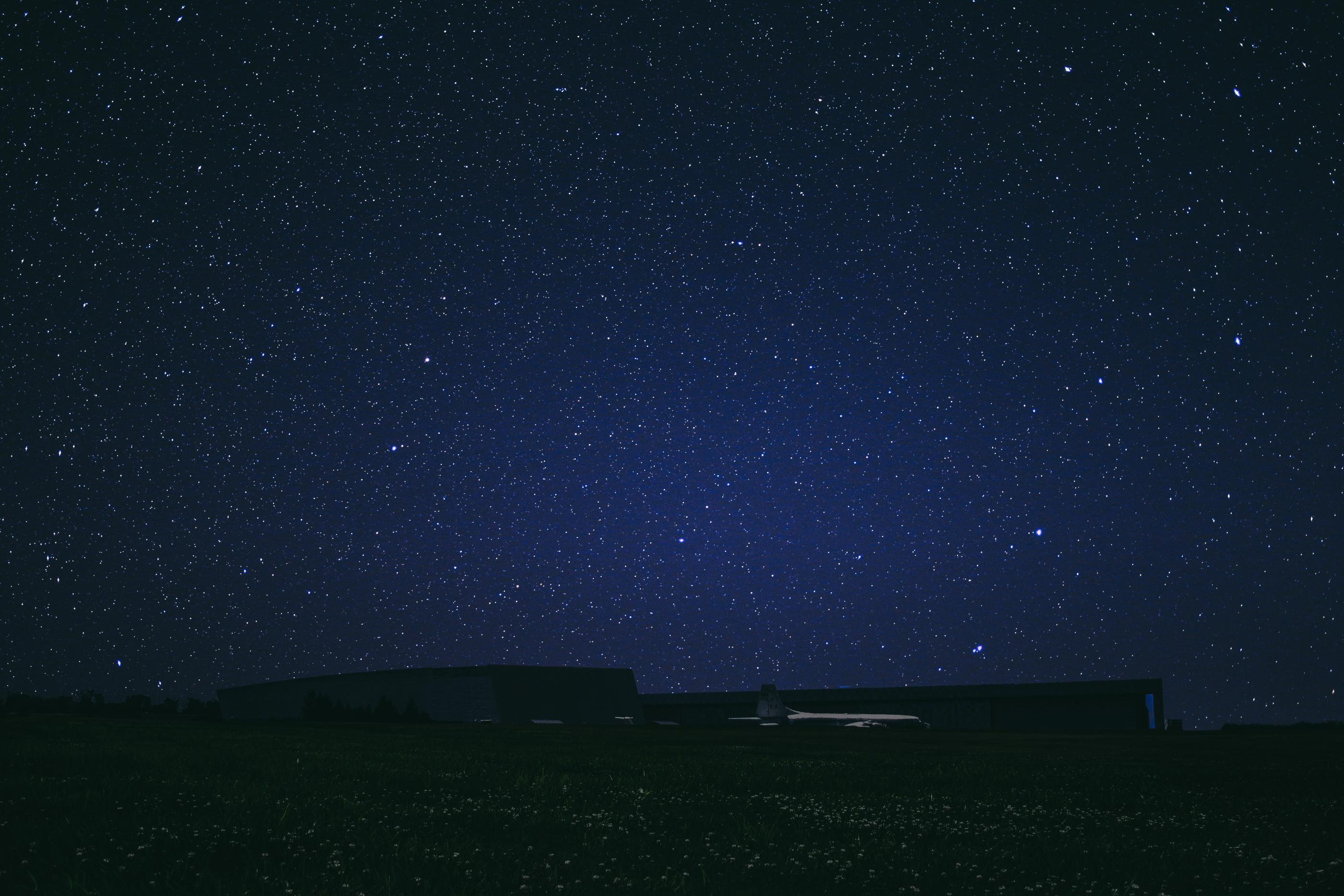 Starry sky at night