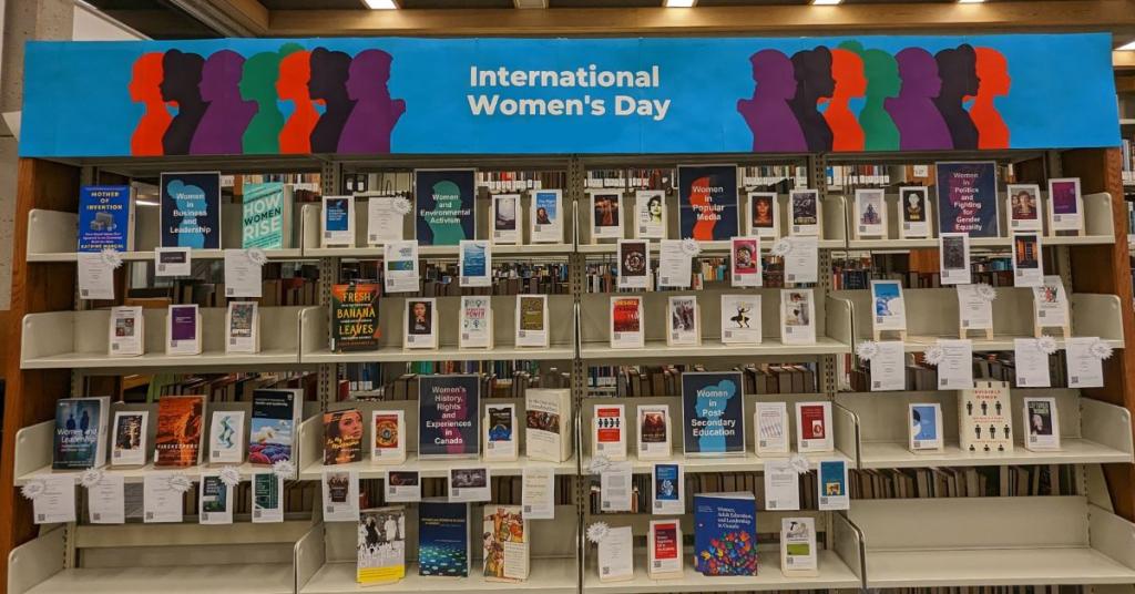 Library International Women's Day display