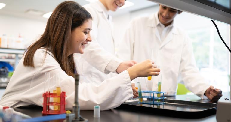 Students in a lab