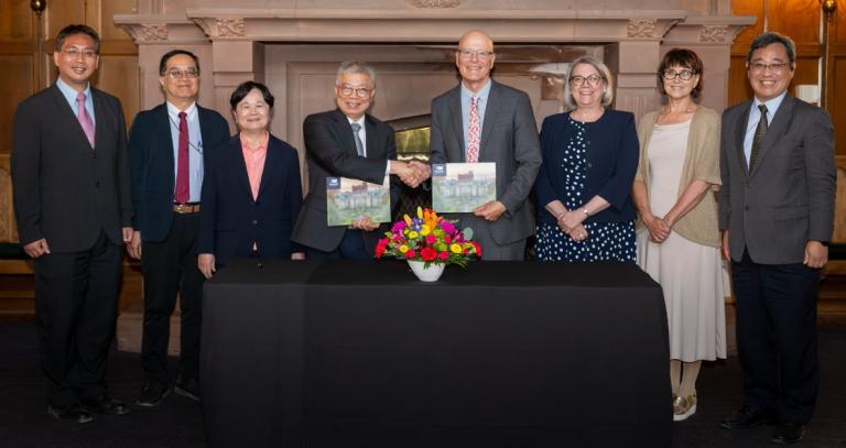 Representatives from Royal Roads University and National Taipei University of Technology