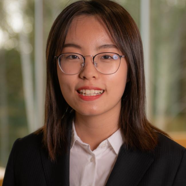 Headshot of Haley Gong, BA in International Hotel Management alumna.