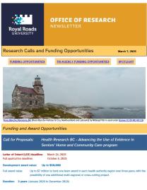 Page 1 of the research ebulletin, with branded header, decorative image, and text.